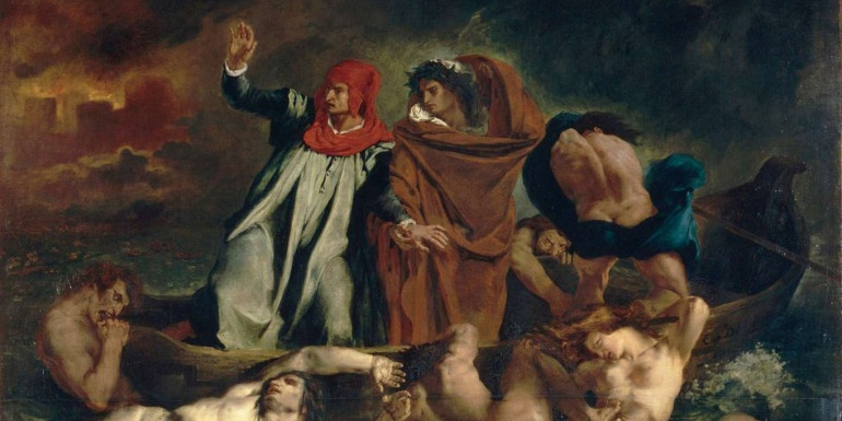 Eugène Delacroix, La barca di Dante